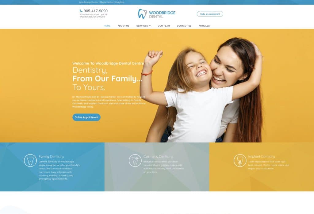 Dental Website design