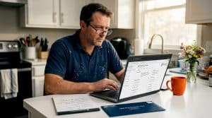 Home service owner reviewing local SEO steps