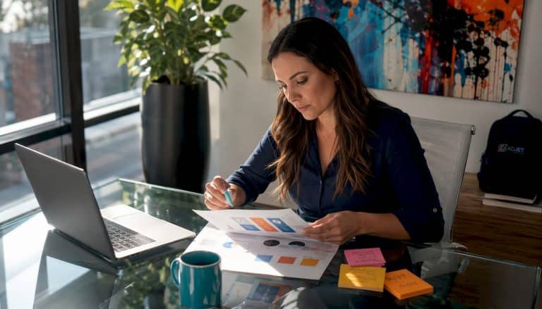 Specialist reviewing therapist SEO alternatives documents