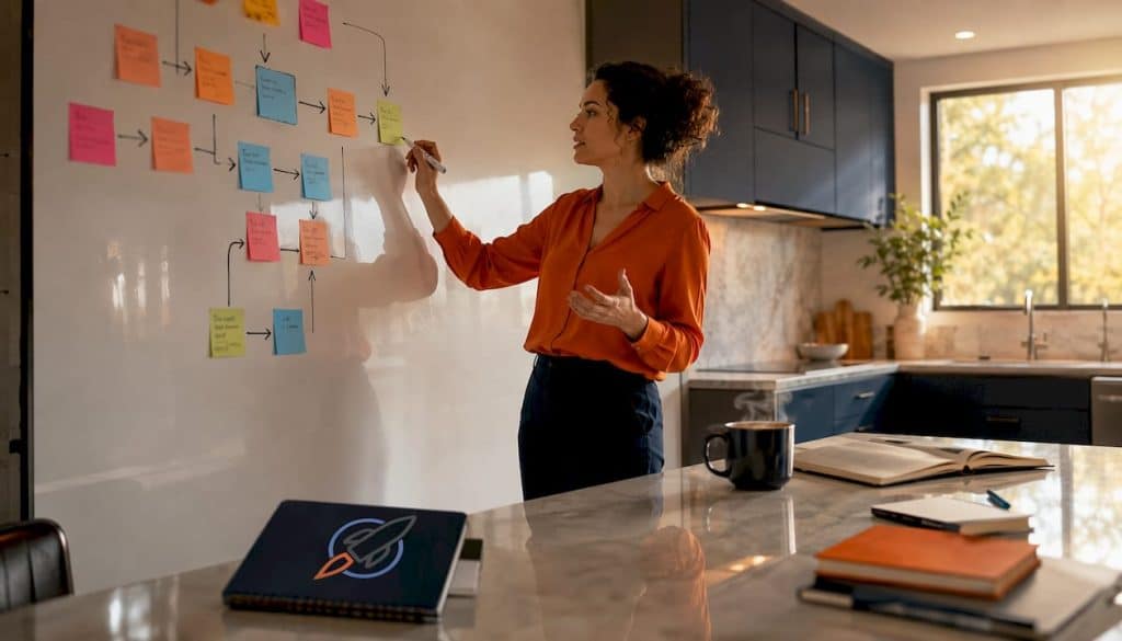 Marketing strategist planning content process