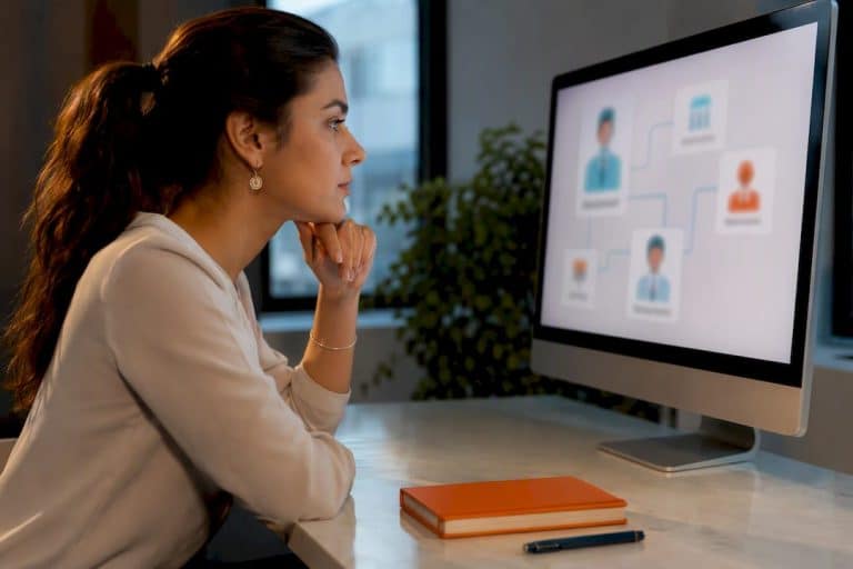 Clinician credential records linked on screen