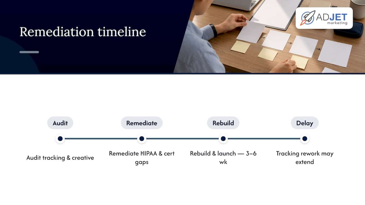 Three-stage telehealth compliance launch timeline