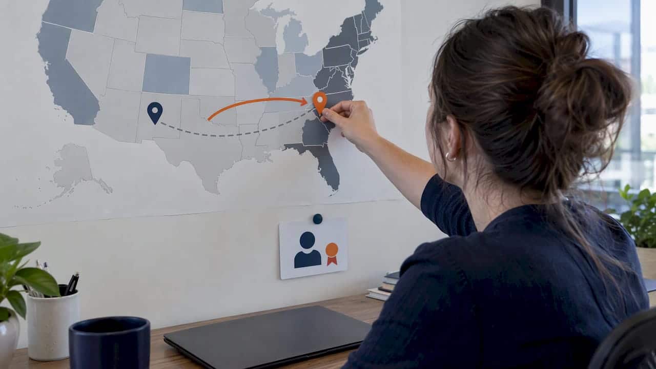 Illustration of patient location licensing rule
