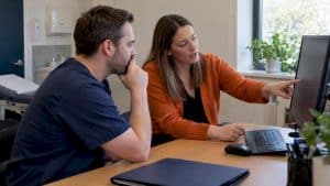 Clinic team reviewing Google Ads certification requirements