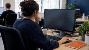 Marketer reviewing healthcare search terms