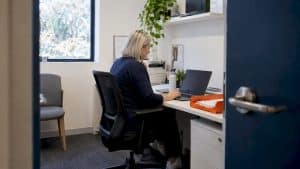 Clinic administrator reviewing a healthcare Google Ads audit